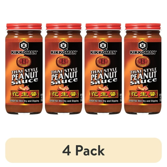 (4 pack) Kikkoman® Thai Style Peanut Sauce, 9 oz