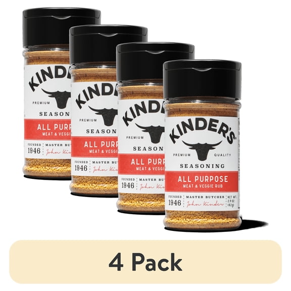(4 pack) Kinder's All Purpose Seasoning, 2.9 oz