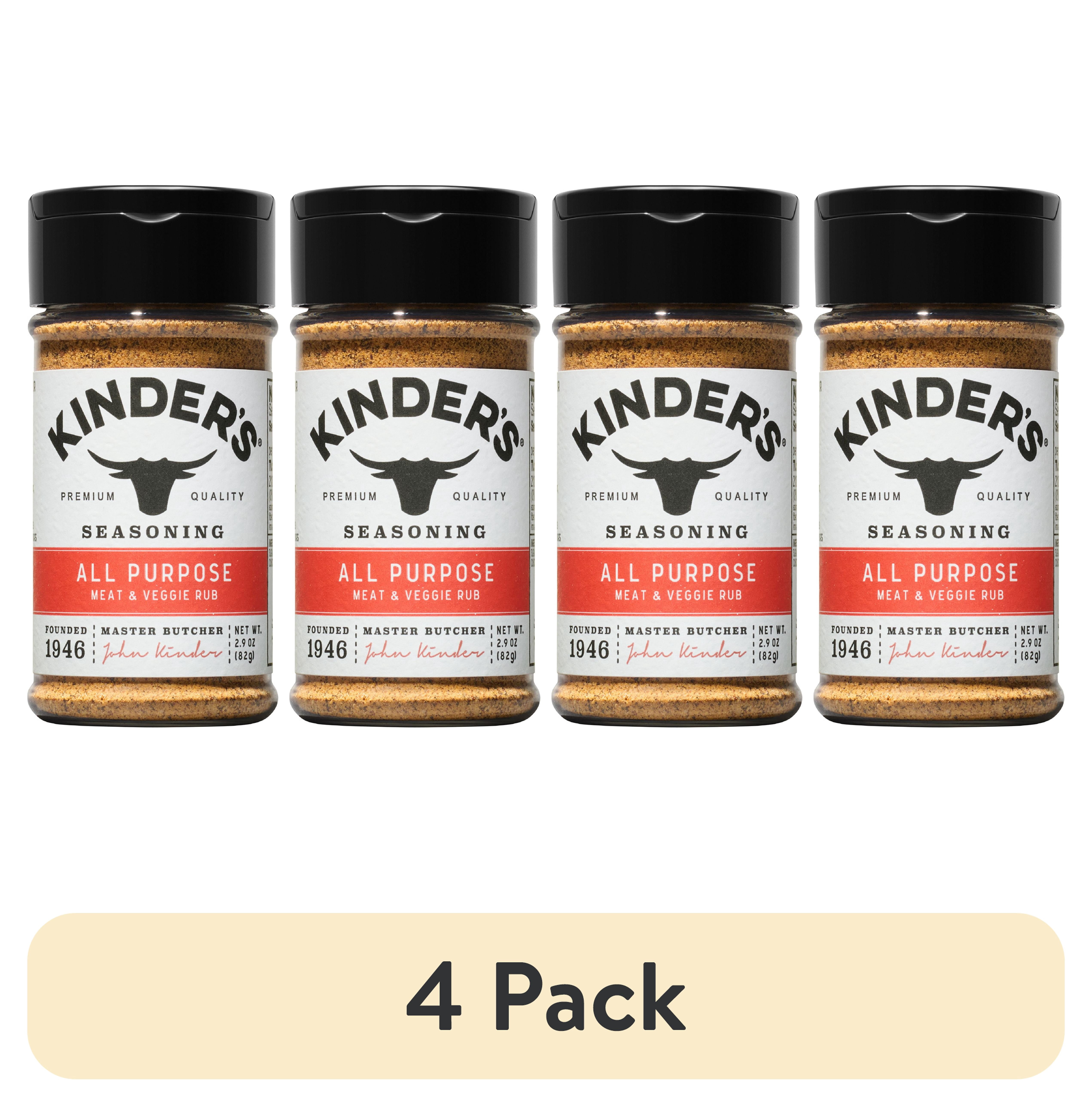 (4 pack) Kinder's All Purpose Seasoning, 2.9 oz