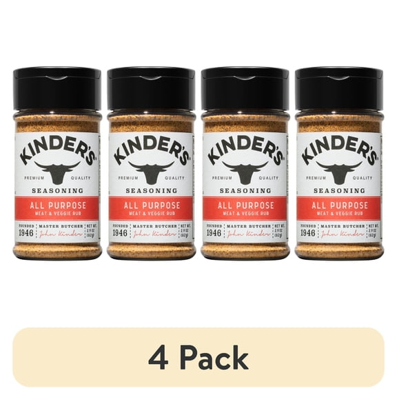 (4 pack) Kinder's All Purpose Seasoning, 2.9 oz