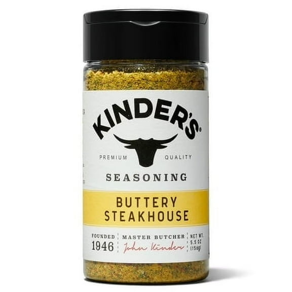 (4 pack) Kinder's Buttery Steakhouse Seasoning, 5.5 oz.