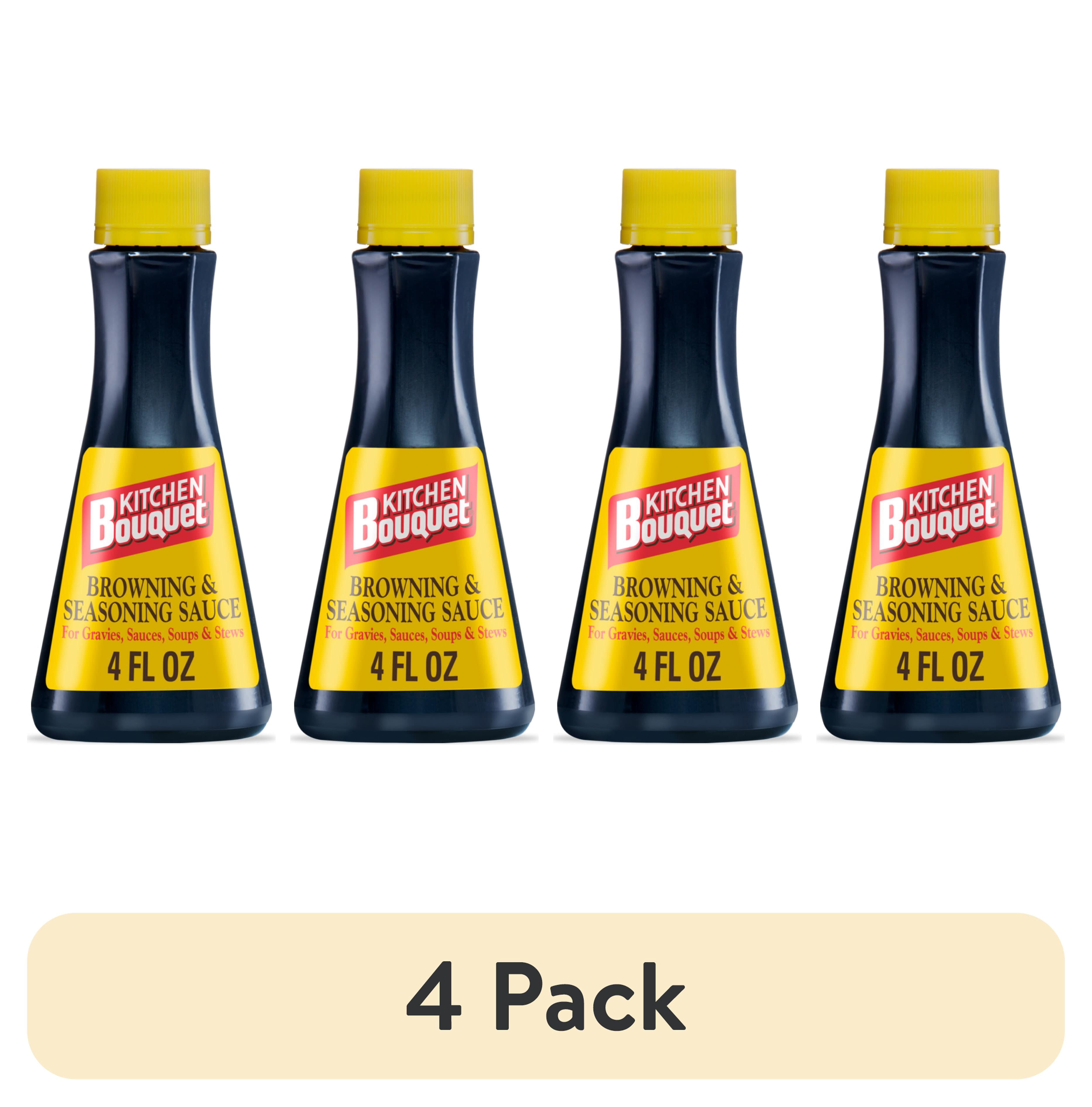 (4 pack) Kitchen Bouquet Browning and Seasoning Sauce, 4 fl oz