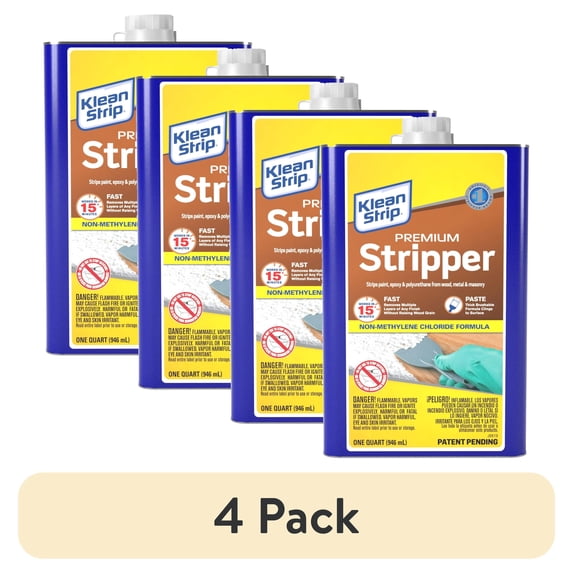 (4 pack) Klean Strip Paint Remvoer Qt