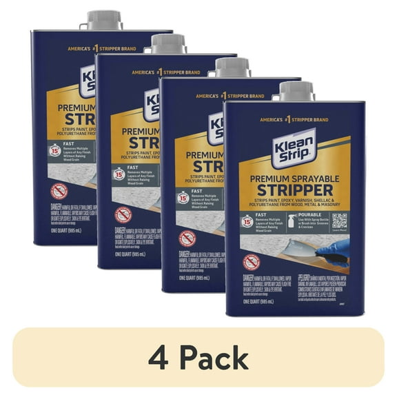 (4 pack) Klean-Strip Premium Sprayable Stripper, 1 Quart