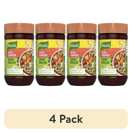 (4 pack) Knorr Granulated Shrimp Flavor Bouillon Powder, 7.9 oz Jar