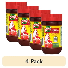 (4 pack) Knorr Shelf Stable Paste Tomato and Chicken Bouillon, 3.5 oz Jar