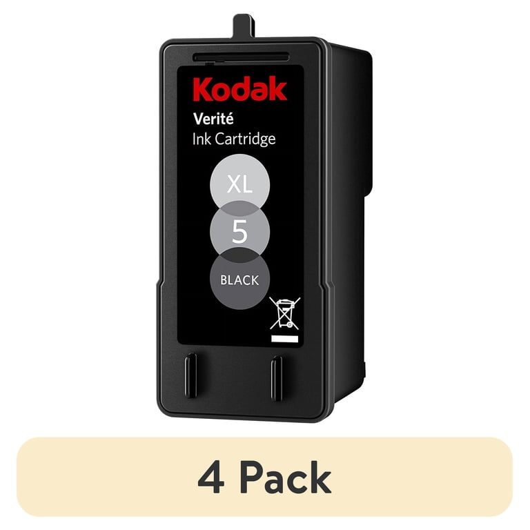 4 pack) Kodak Verite 5 XL Black Ink Cartridge - Walmart.com