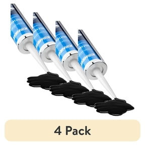 (4 pack) Kohree RV Roof Sealant,Self-Leveling Lap Sealant Waterproof ,RV Caulking for Roofing,RV Trailers Campers Repair - 1 Pack,10.1 Fl OZ,Black