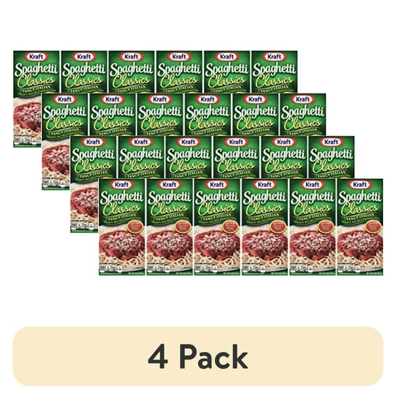 (4 pack) Kraft Spaghetti Classics: Tangy Italian Mix With Parmesan (8 Oz Size) 6 Pack