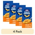 thumbnail image 1 of (4 pack) Kraft Mac and Cheese, 1 Box, for Easy Dinner or Dinner Sides, Thick 'n Creamy, No Artificial Flavors, Preservatives or Dyes, 7.25 oz, 1 of 19