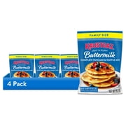 (4 pack) Krusteaz Buttermilk Pancake & Waffle Mix, 5lb.