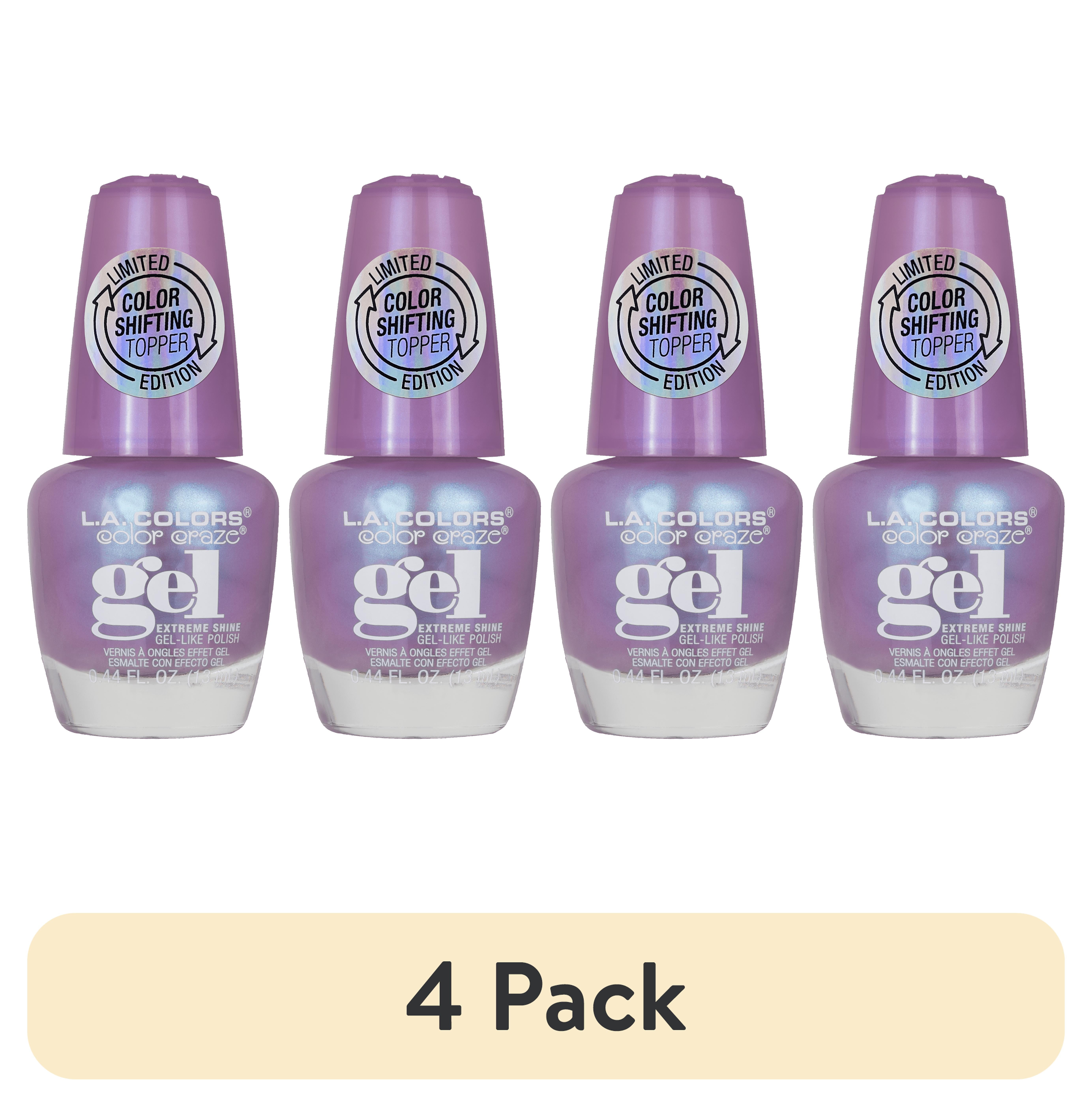 4 pack) L.A. COLORS Color Shifting Nail Polish, Celestial, 0.44 fl