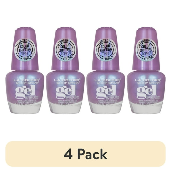 (4 pack) L.A. COLORS Color Shifting Nail Polish, Celestial, 0.44 fl oz