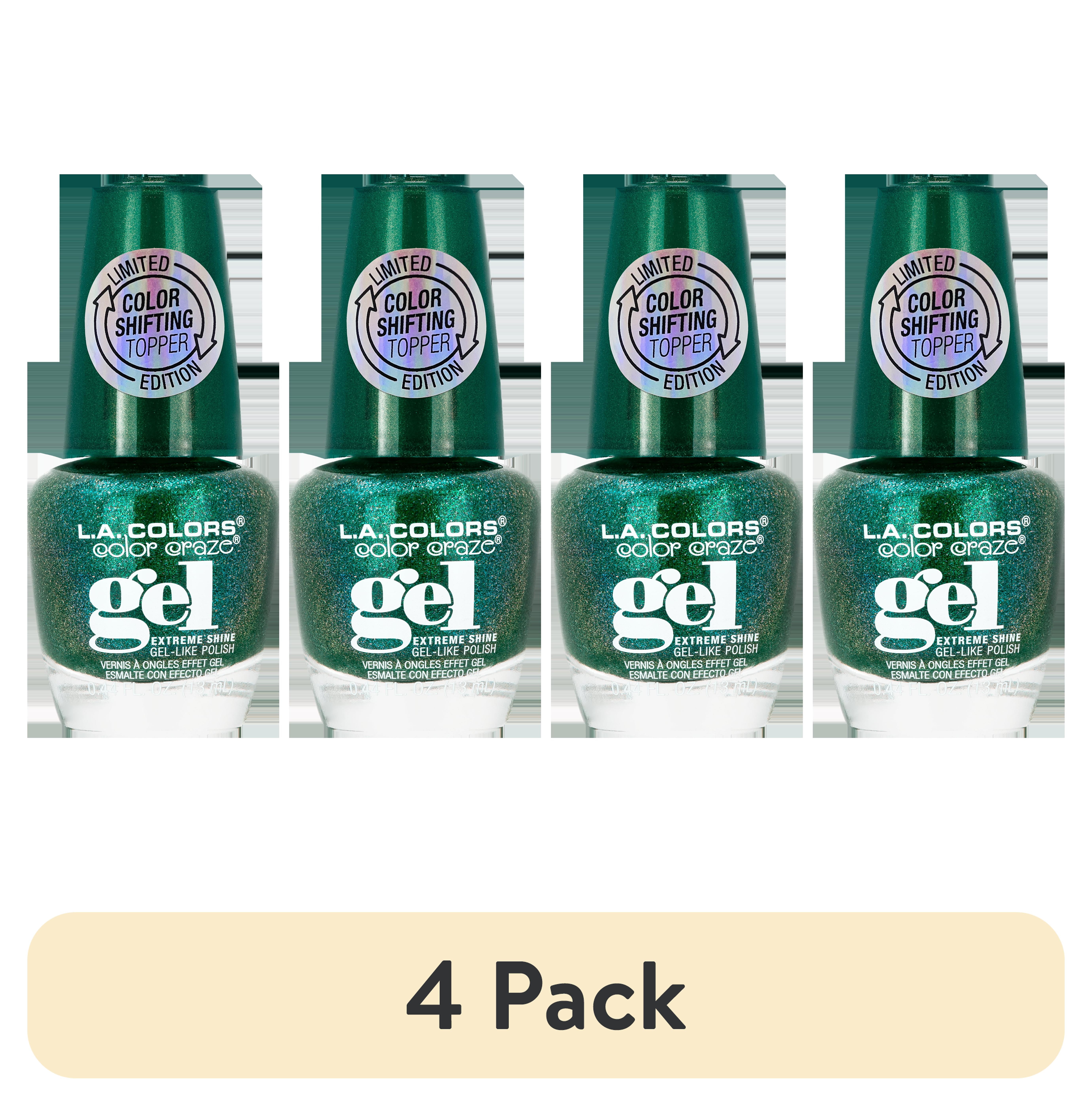 4 pack) L.A. COLORS Color Shifting Nail Polish, Retrograde, 0.44