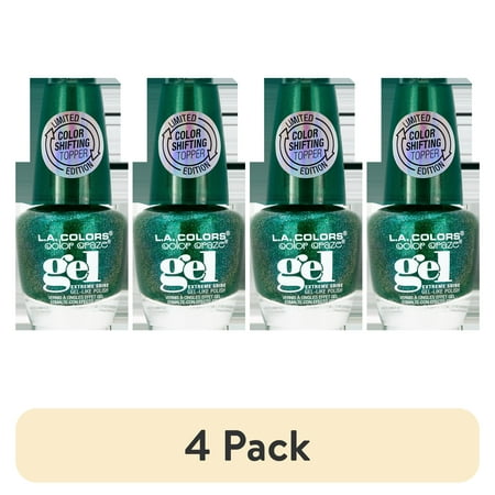 (4 pack) L.A. COLORS Color Shifting Nail Polish, Retrograde, 0.44 fl oz