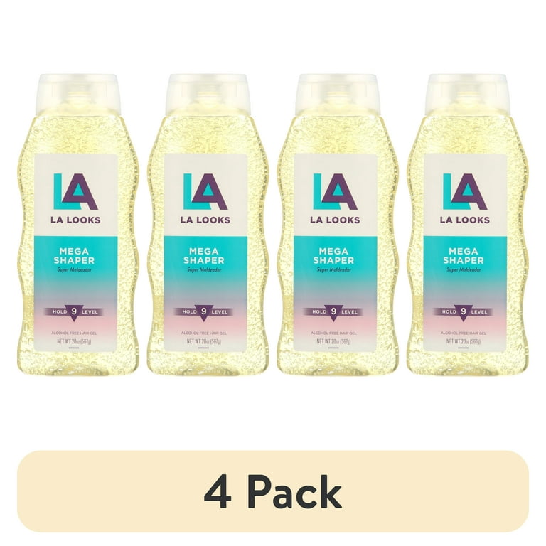 4 pack) L.A. Looks Mega Mega Hold Hair Styling Gel, 20oz - Walmart.com