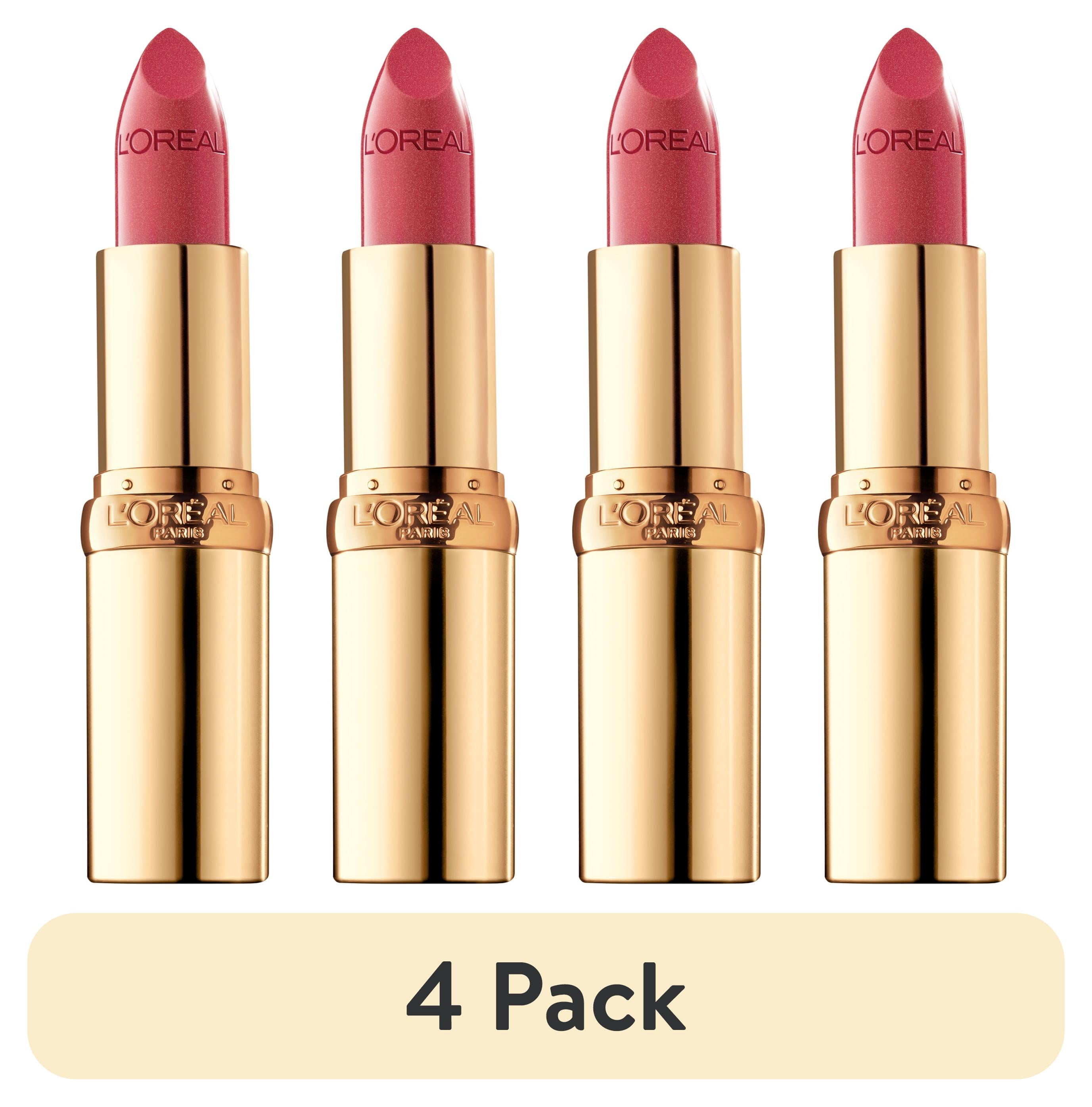 (4 pack) L'Oreal Paris Colour Riche Original Satin Lipstick for Moisturized Lips, 752 Classic Wine