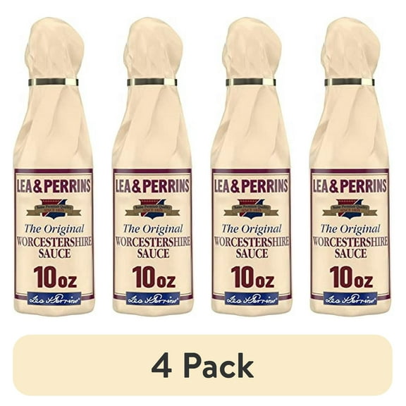 (4 pack) LEA & PERRINS Worcestershire Sauce, 10 oz. Bottles (Pack of 1)