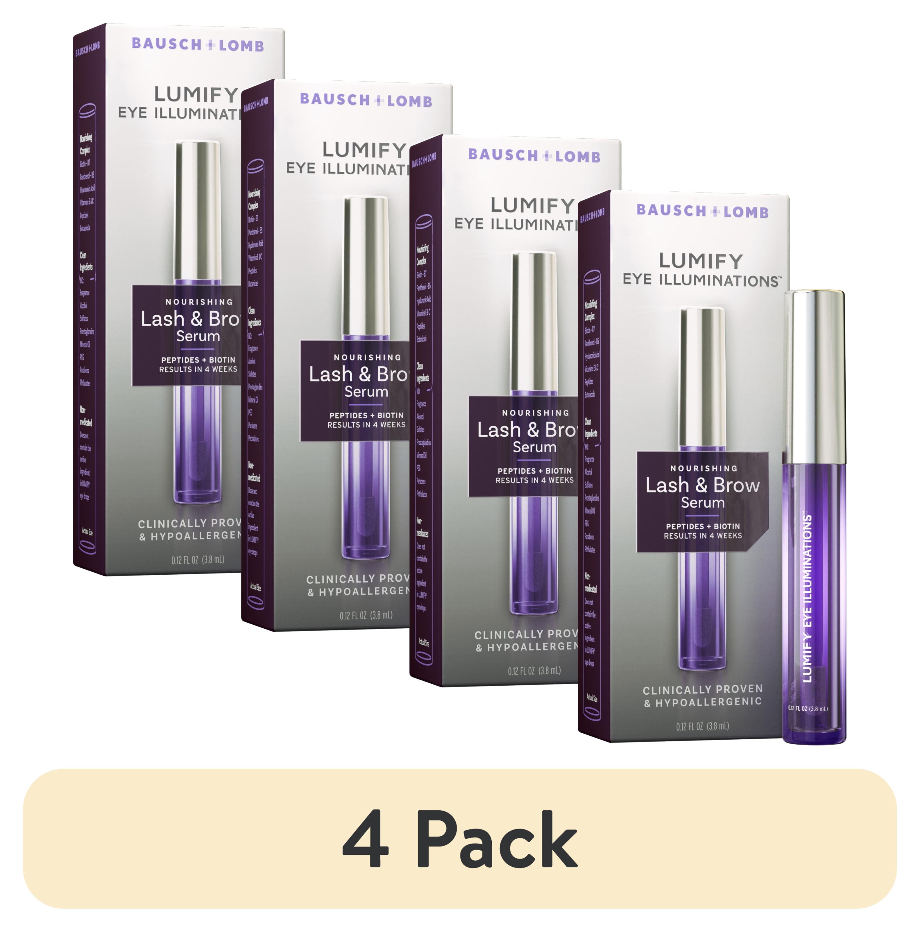 4 pack) LUMIFY Eye Illuminations Lash and Brow Serum For Fuller