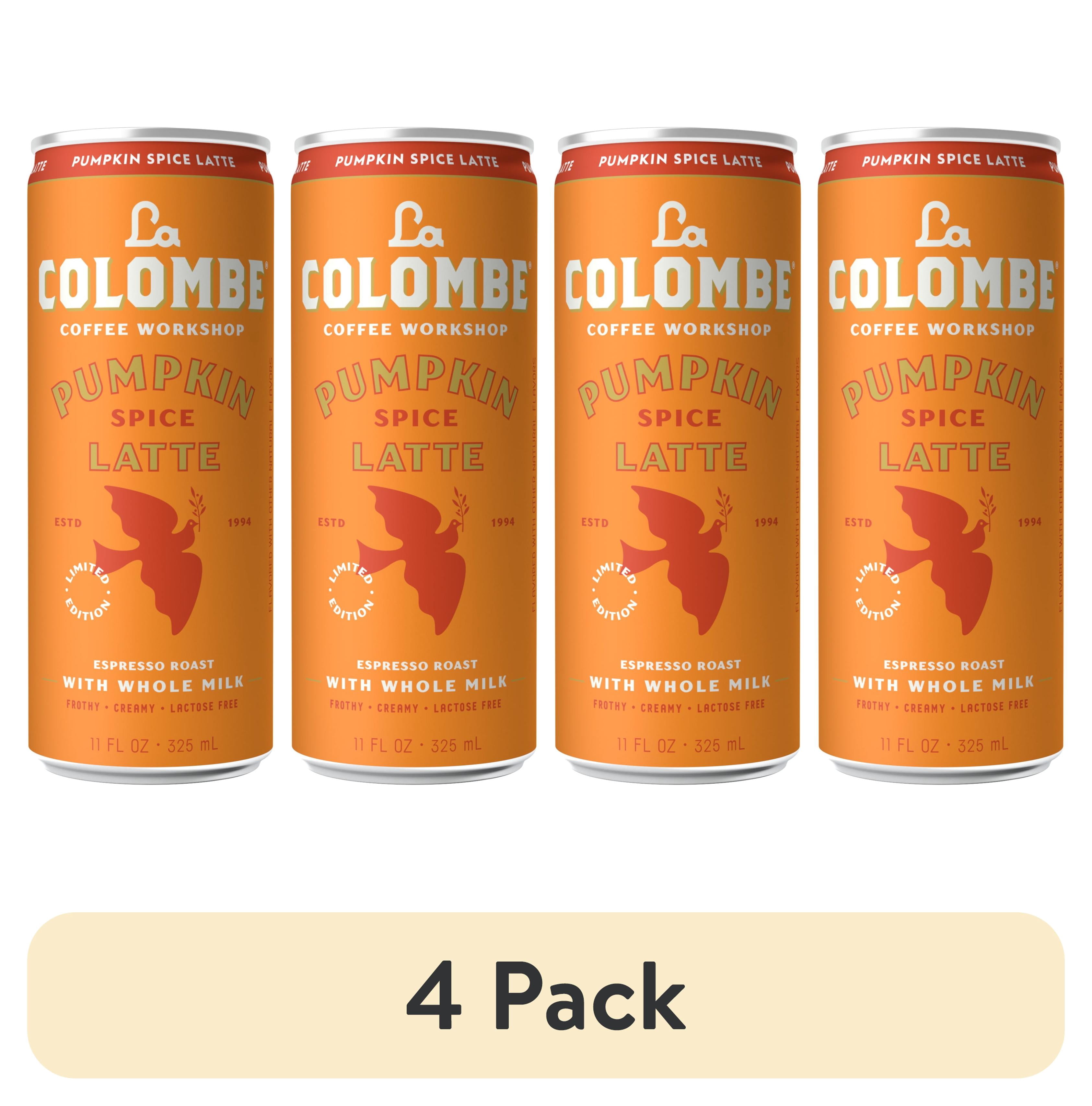 (4 pack) La Colombe Pumpkin Spice Latte Cold Brew Coffee, 11 fl oz Can