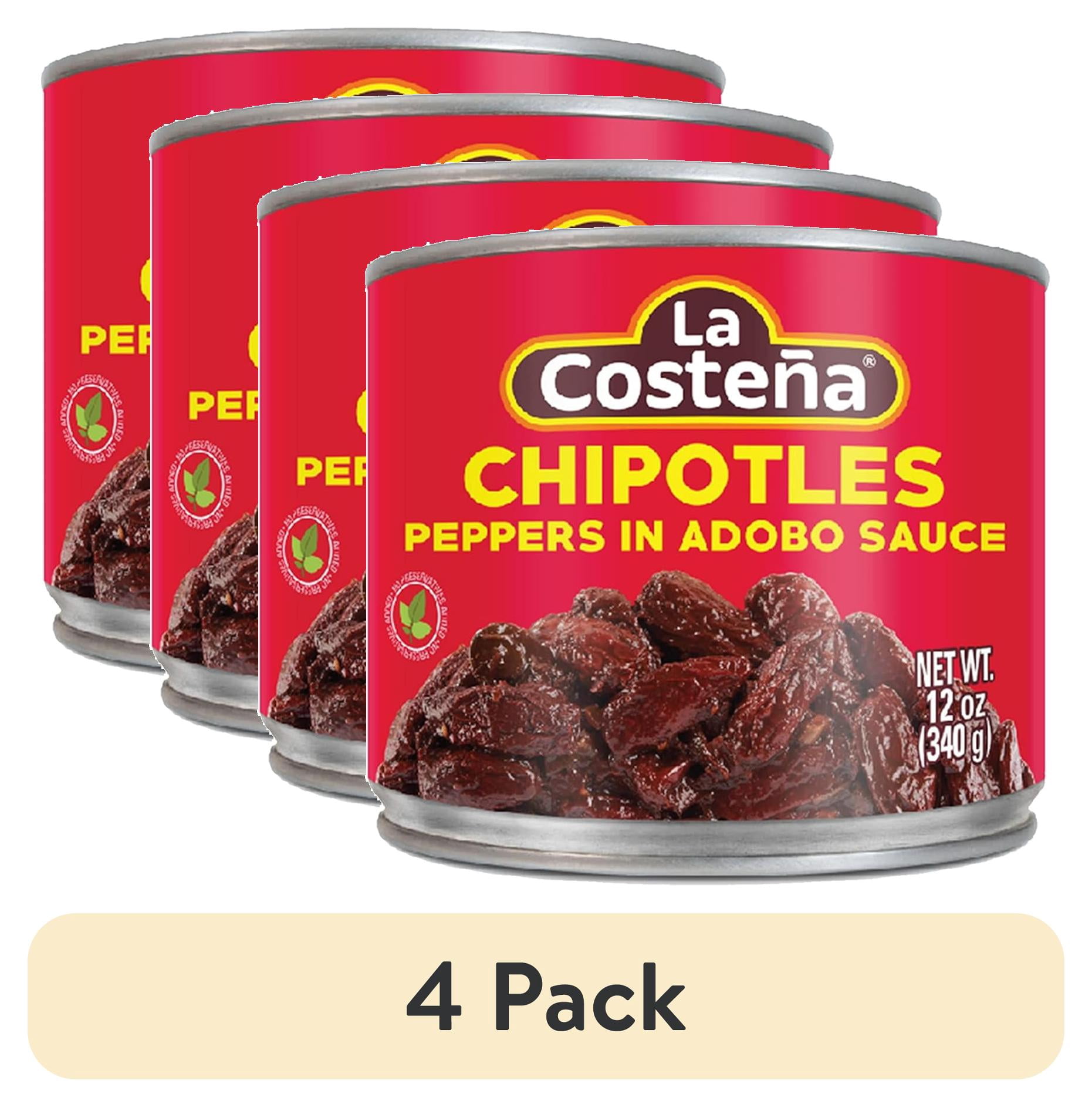 (4 pack) La Costeña Chipotle Peppers in Adobo Sauce, 12 oz