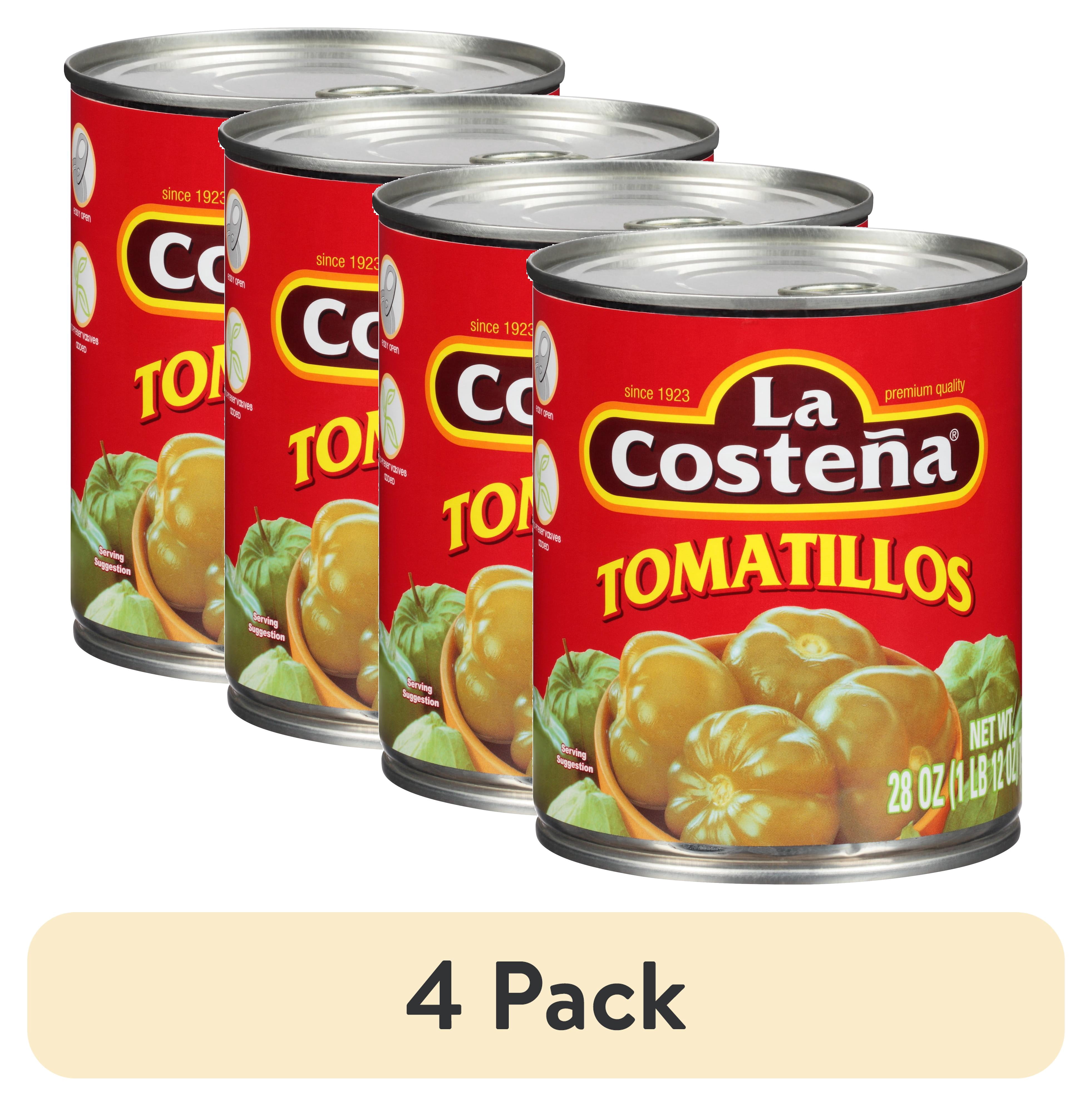 (4 pack) La Costeña Pickled Green Tomatillo, 28 oz