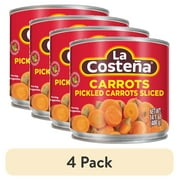 (4 pack) La Costena Pickled Sliced Carrots, 14.1 Oz