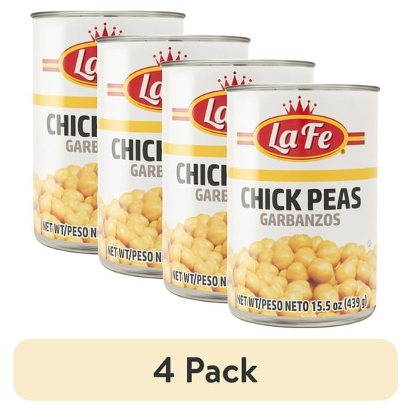(4 pack) La Fe Chick Peas, 24x15.5 oz Cans