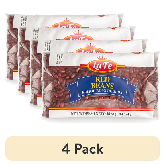 (4 pack) La Fe Red Beans, 16 OZ Bag