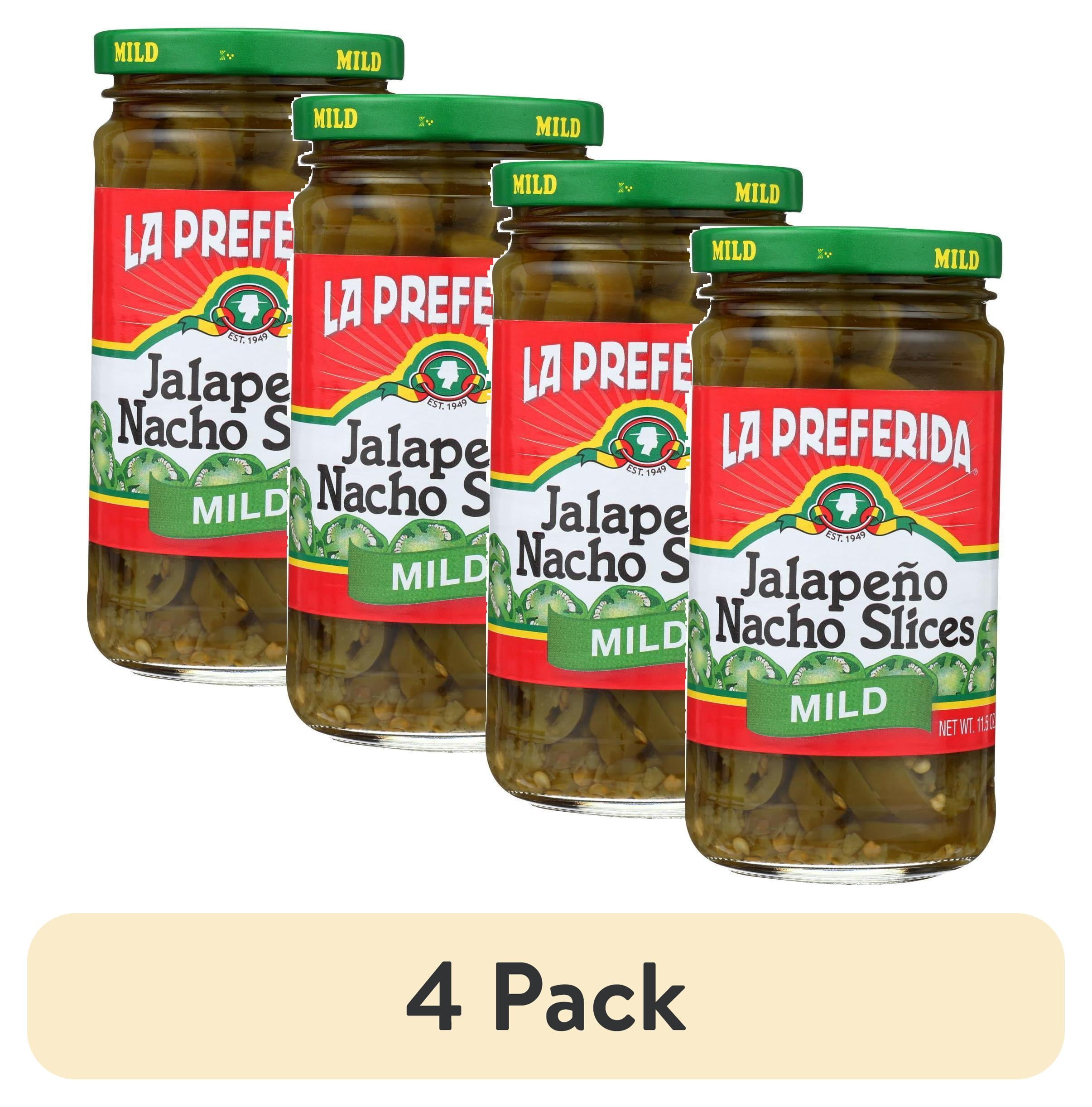 (4 pack) La Preferida Jalape Nacho Slices Mild, 11.5 Oz