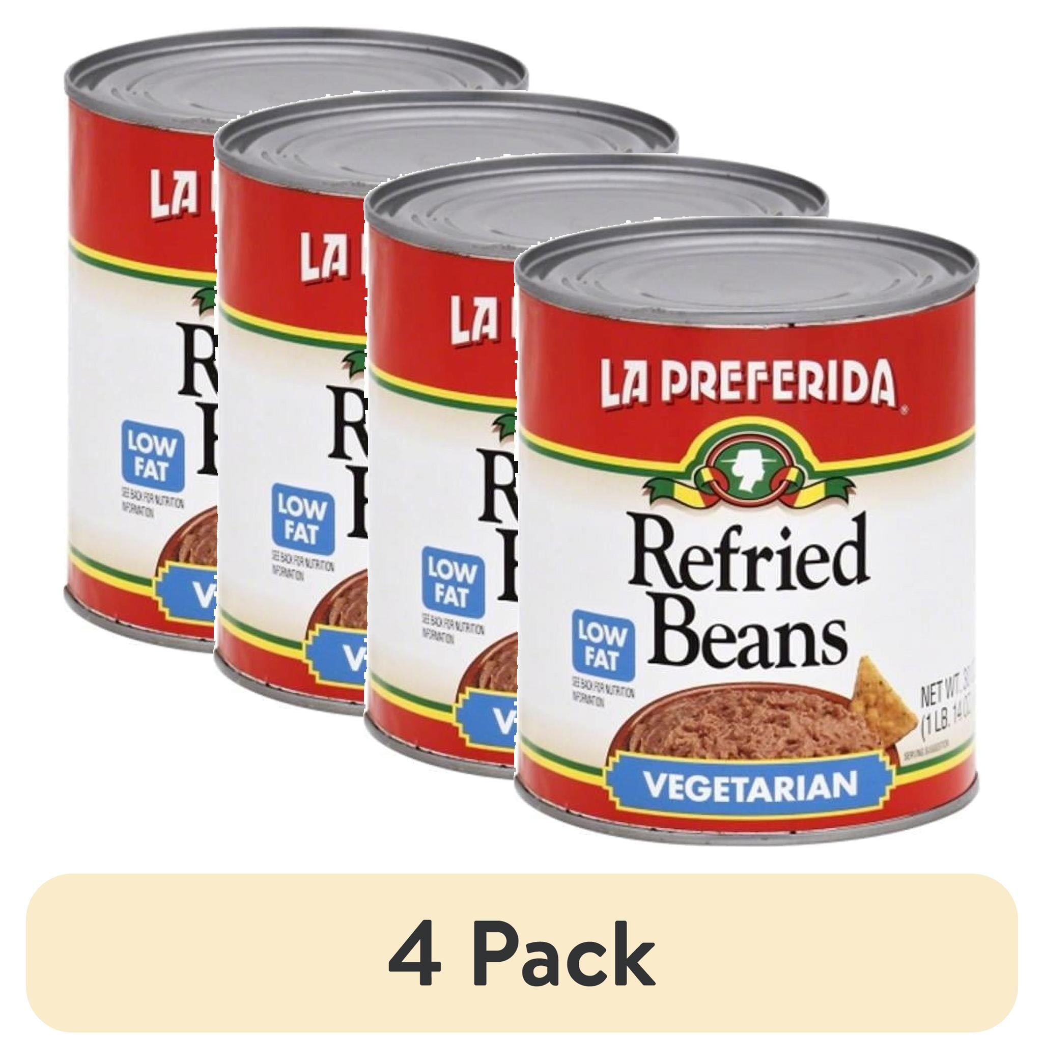 (4 pack) La Preferida Vegetarian Refried Beans, 30 Oz