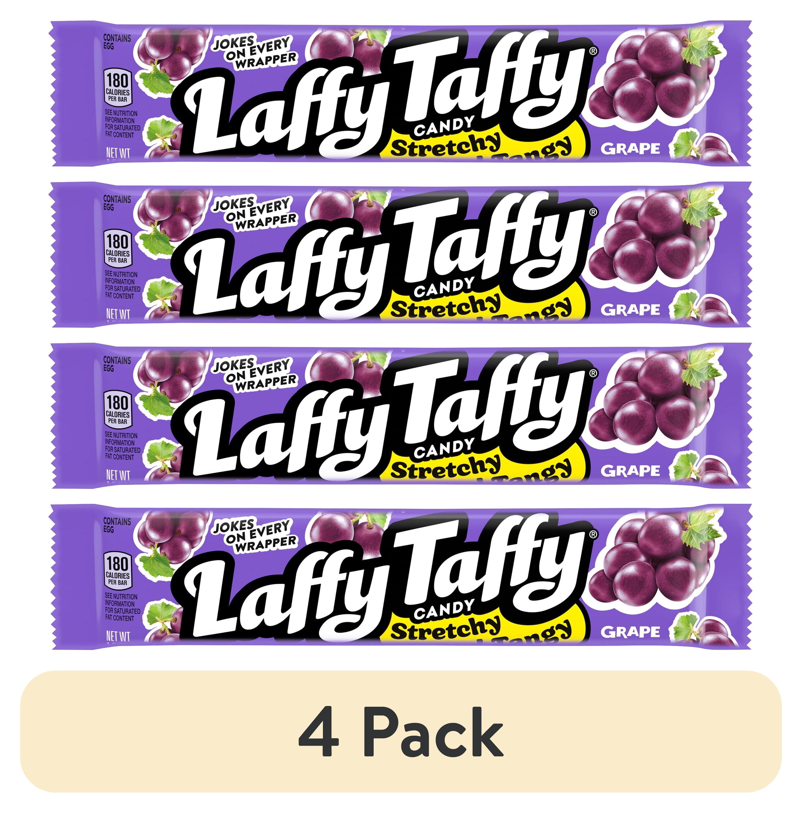 Taffy Rapper Candy (4 pack) Laffy Taffy Grape Candy 1.5 oz. Wrapper - Walmart.com