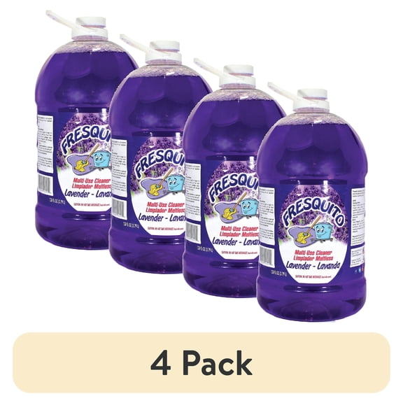 (4 pack) Fresquito Lavender Scented Multi-Use Cleaner, 128 Ounce