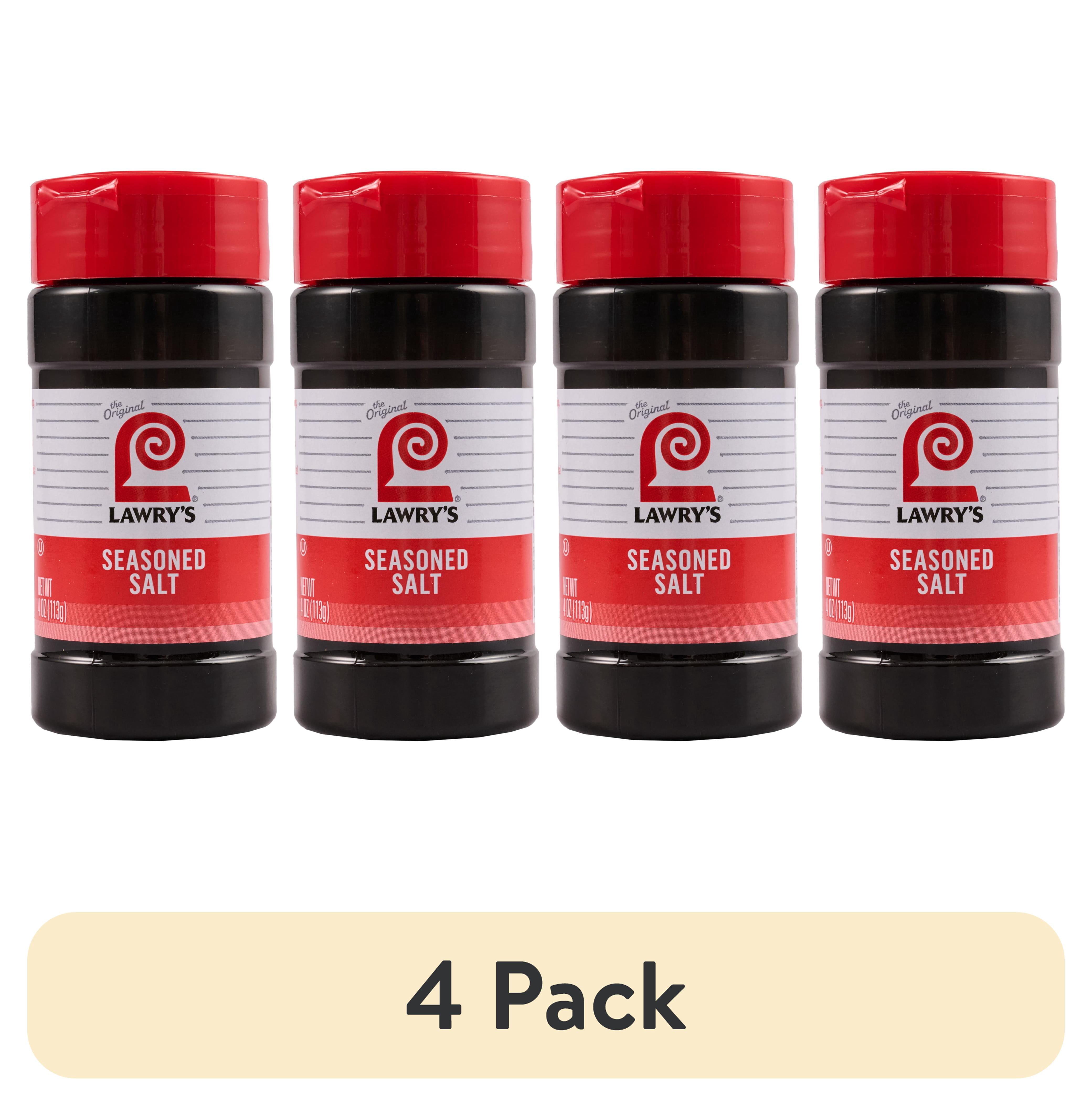 (4 pack) Lawry's Kosher Seasoned Salt, 4.0 oz Bottle