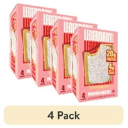 (4 pack) Legendary Foods Protein Pastry - Strawberry 4 Pack | Protein Snack | Keto Friendly | Gluten-Free