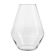 (4 pack) Libbey Clear Glass Soft Diamond Floral Vase, 8 in.