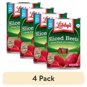 (4 pack) Libby's Sliced Beets, Canned Vegetables, 15 oz