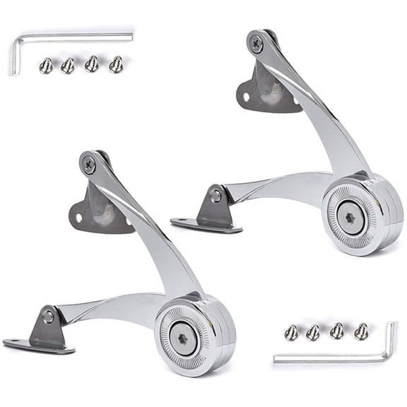 4 pack Lid Support Hinge in Folding Lid Stay Hinge with Soft Close, Perfect for Toy Box/Drawer/Window/Wardrobe/Cabinet Door