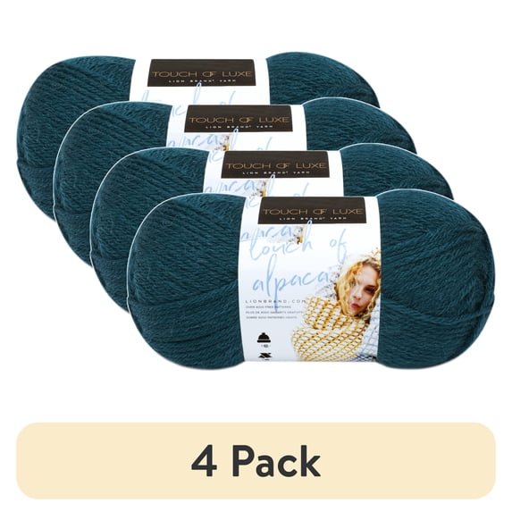 (4 pack) Lion Brand Touch Of Alpaca Yarn-Jade