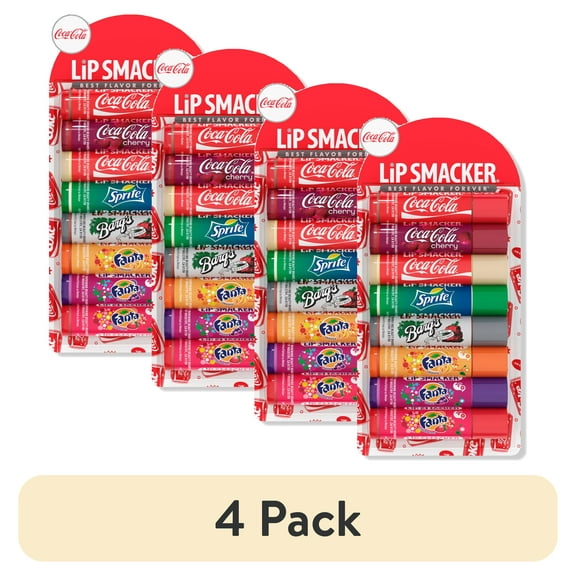 (4 pack) Lip Smacker Coca Cola Lip Balm Party Pack - Multi-Flavor