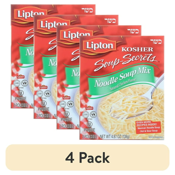 (4 pack) Lipton Noodle Soup with Chicken Flavor 4.09oz