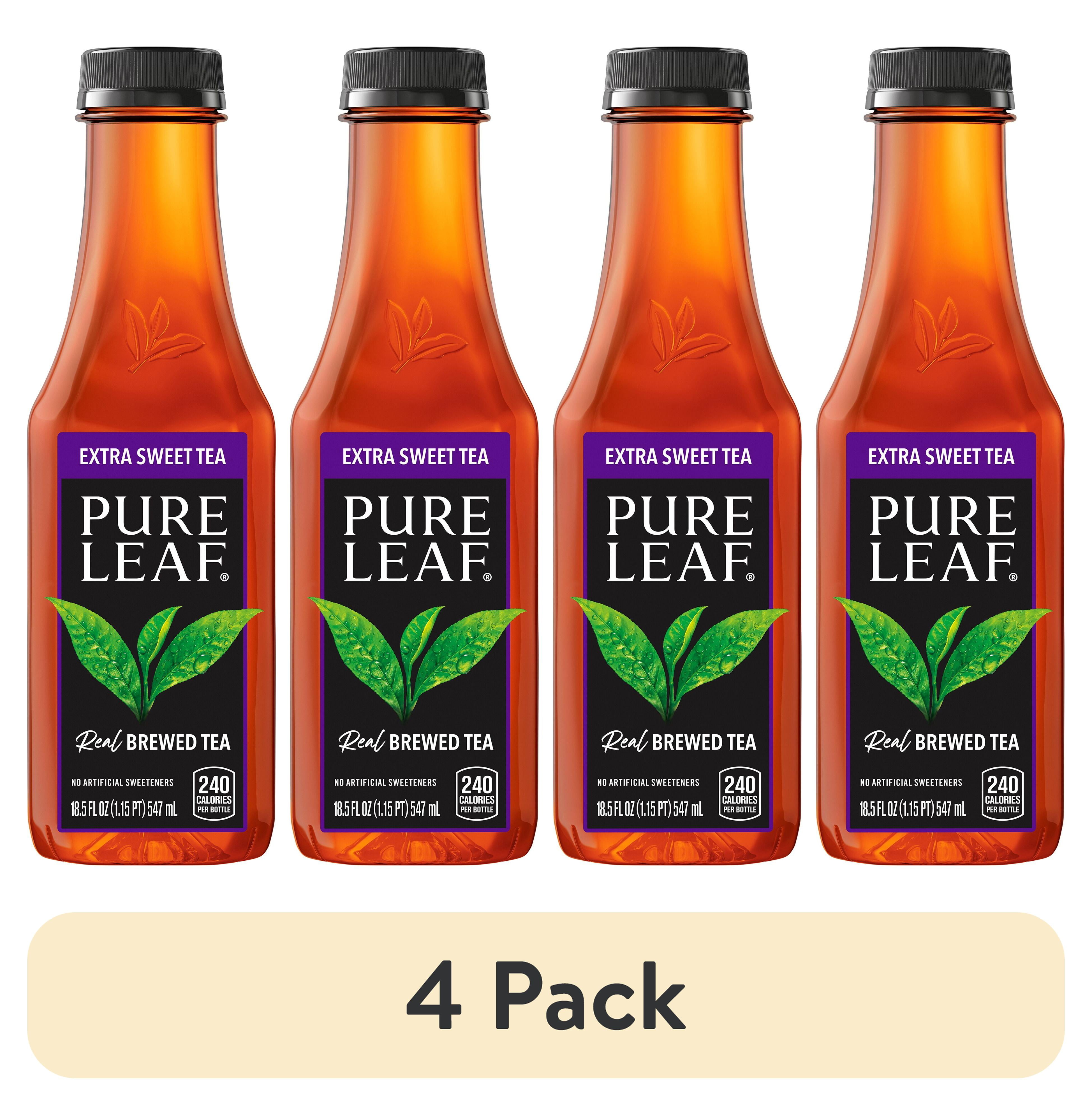 (4 pack) Lipton Pure Leaf Extra Sweet Tea Iced Tea, Bottled Tea Drink ...