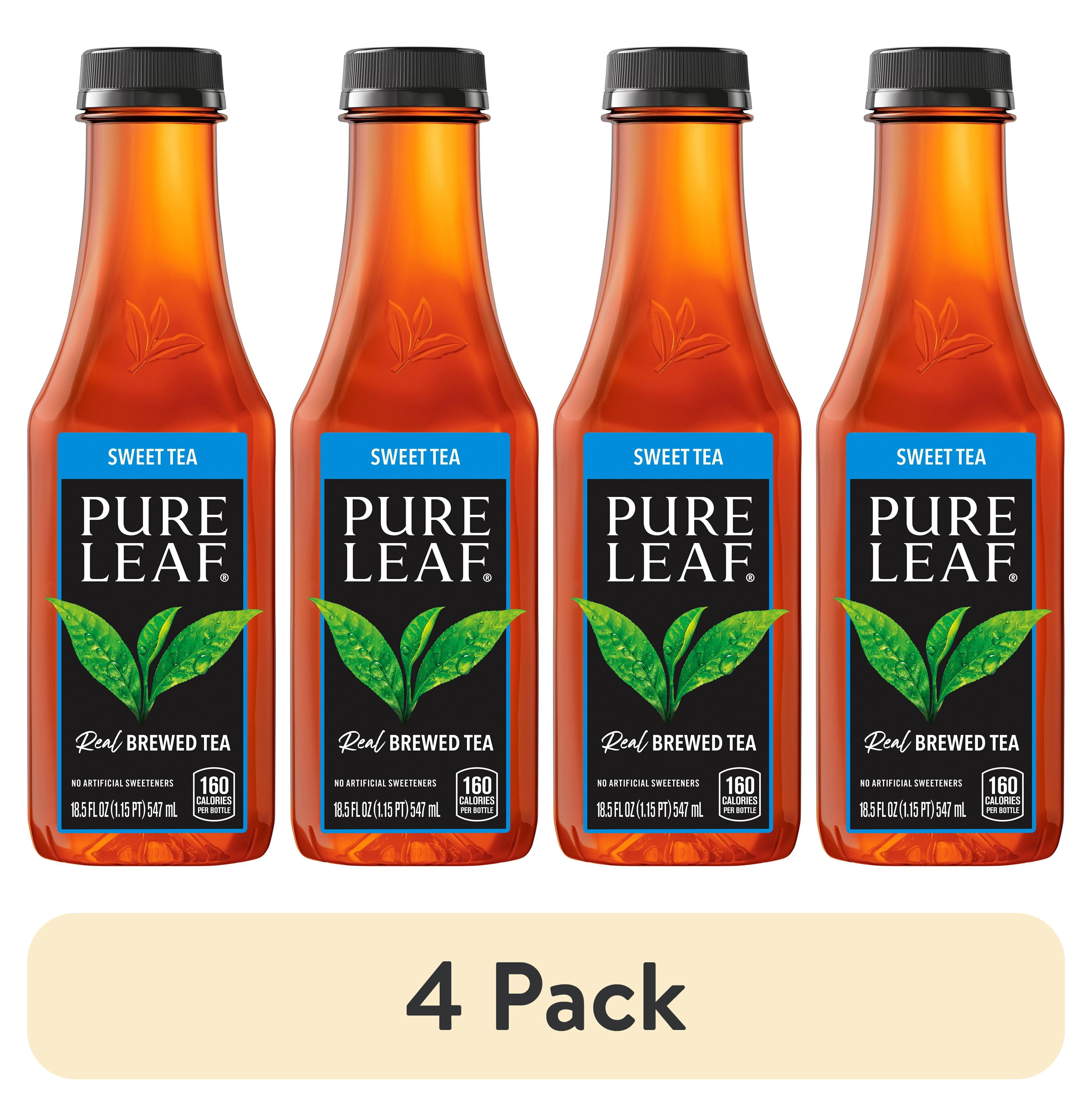 (4 pack) Pure Leaf Real Brewed Tea Sweet Tea, 18.5 fl oz.