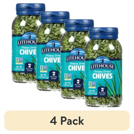 (4 pack) Litehouse Chives Herbs, 0.25 oz