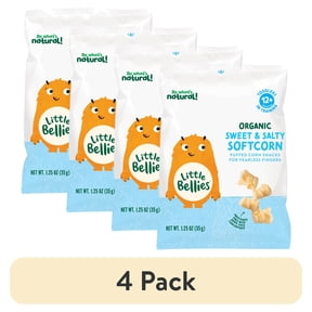 (4 pack) Little Bellies Organic Sweet & Salty Softcorn 1.25 oz