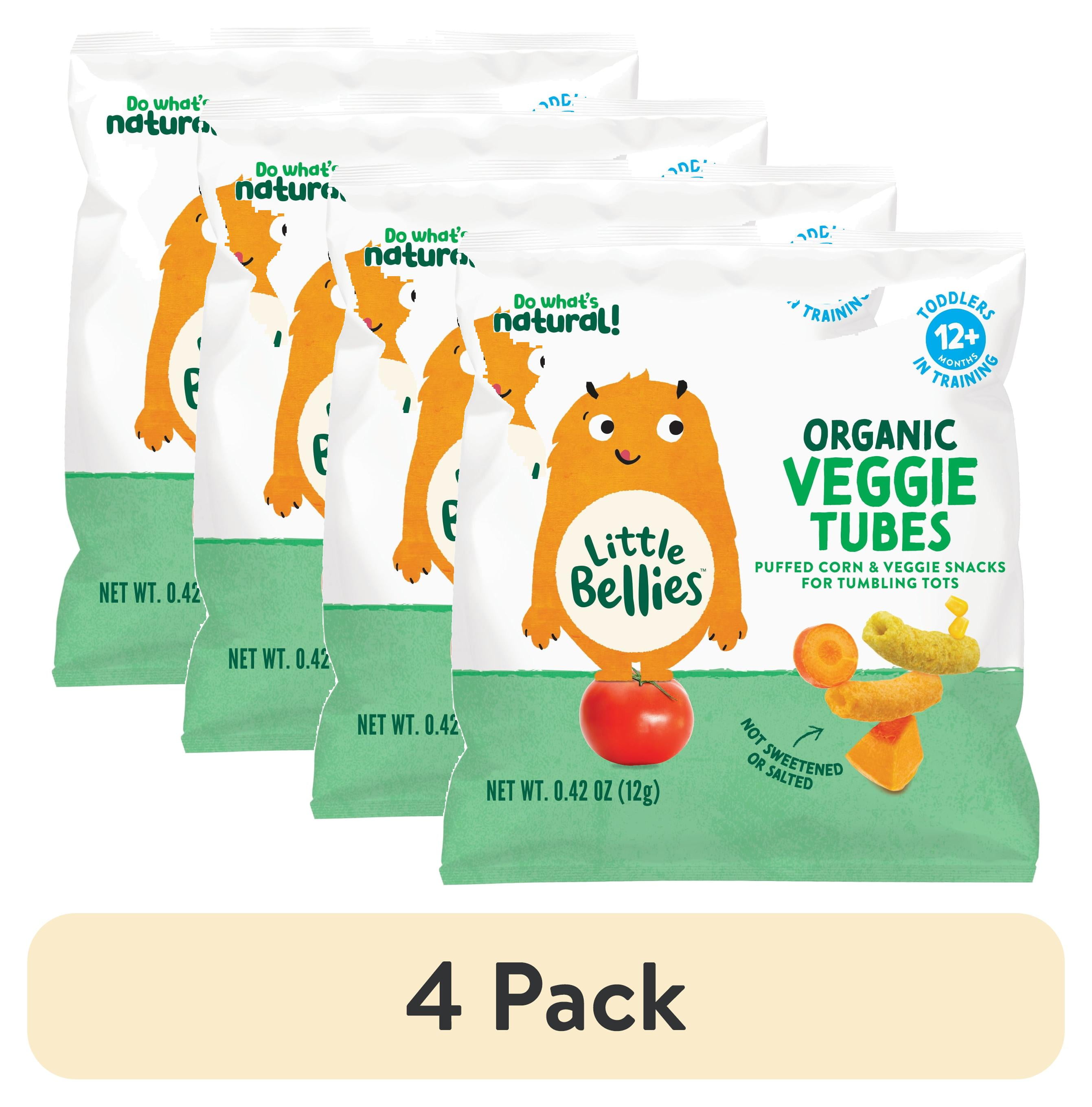 (4 pack) Little Bellies Organic Veggie Tubes, 0.42 oz