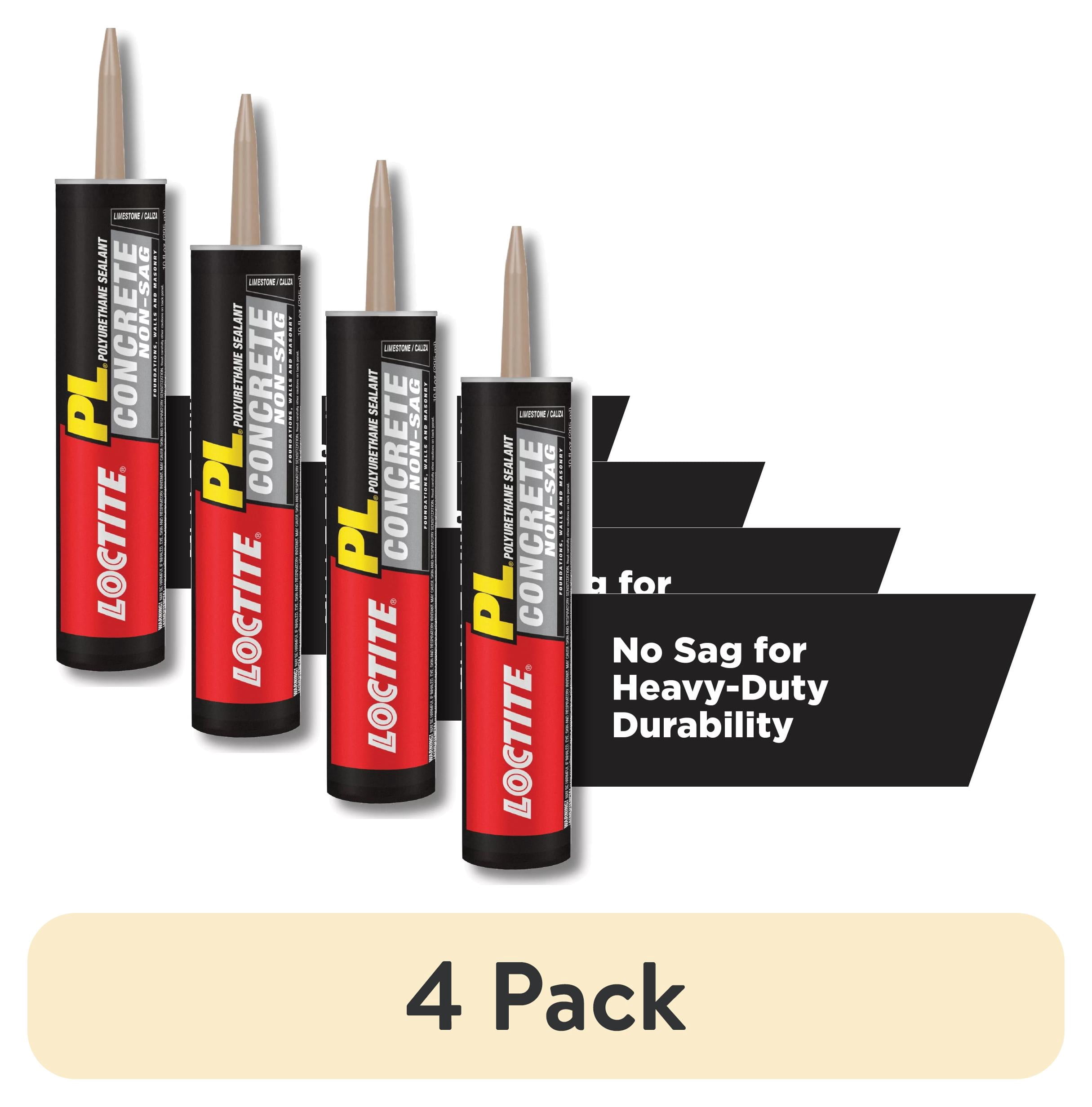 4 pack) Loctite Pl Polyurethane Sealant Concrete Non-Sag, Pack of
