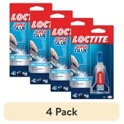 4 pack Loctite Super Glue Gel Control, Pack of 1, Clear 0.14 fl oz Bottle