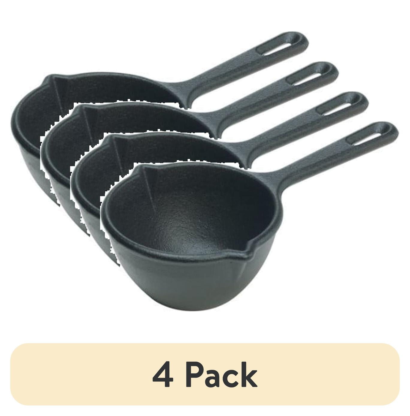 (4 pack) Lodge Cast Iron Logic 15 Ounce Seasoned Cast Iron Melting Pot ...
