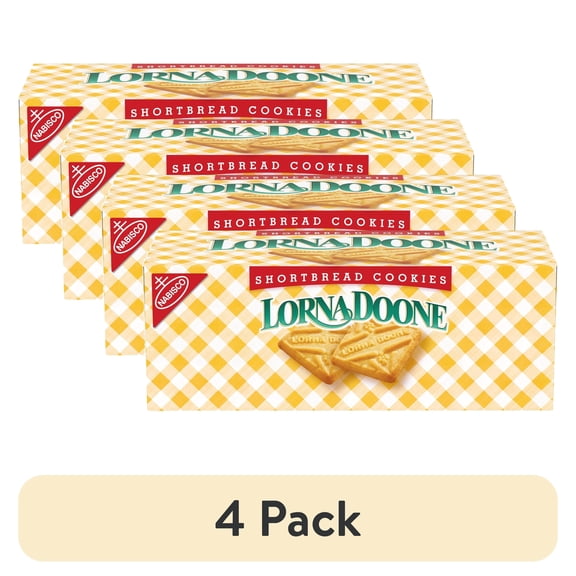 (4 pack) Lorna Doone Shortbread Cookies, 3 Snack Packs (6 Cookies Per Pack)